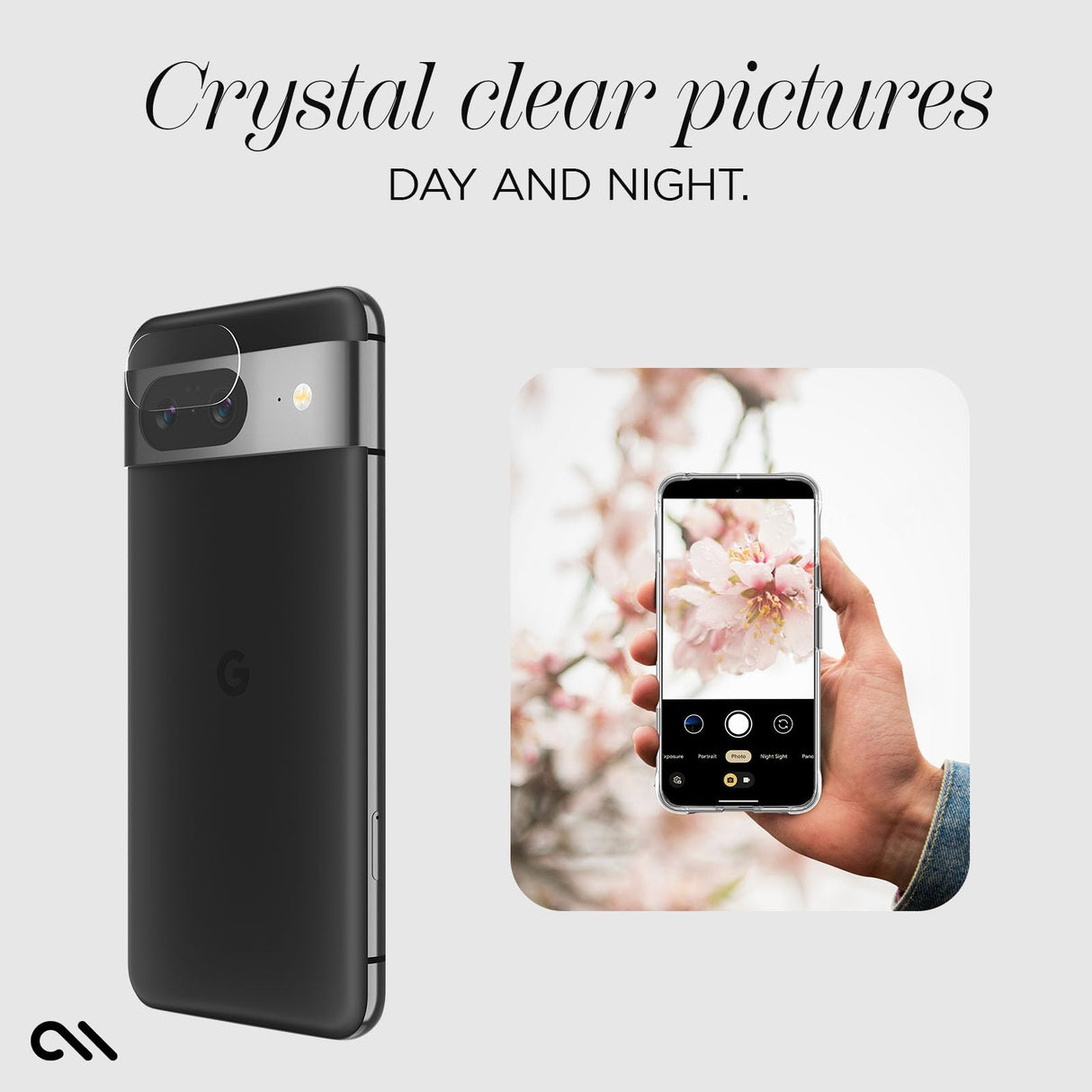 Case-mate - Rear Camera Lens Glass Protector For Google Pixel 8 - Clear