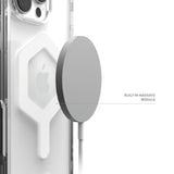 Urban Armor Gear (uag) - Plyo Magsafe Case And Ring Stand For Apple Iphone 16 Pro Max - Ice White And Titanium