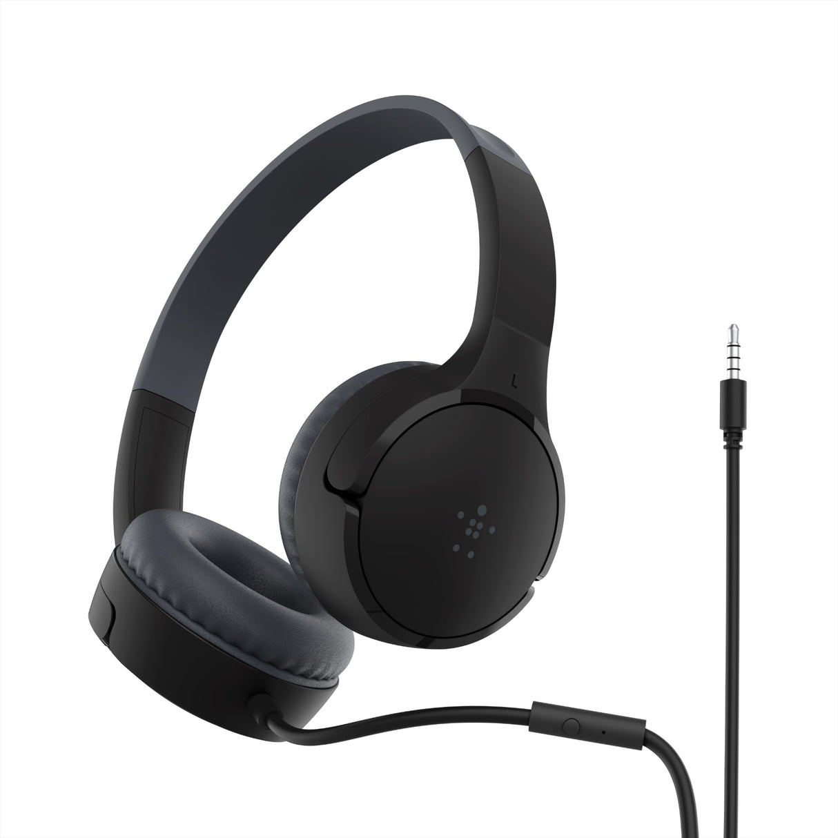 Belkin - Soundform Mini Wired On Ear Headphones - Black