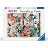 Ravensburger Cat Tree Heaven 1000 Piece Jigsaw Puzzle for Adults - Handcrafted Tooling, Made in Germany, Every Piece Fits Together Perfectly