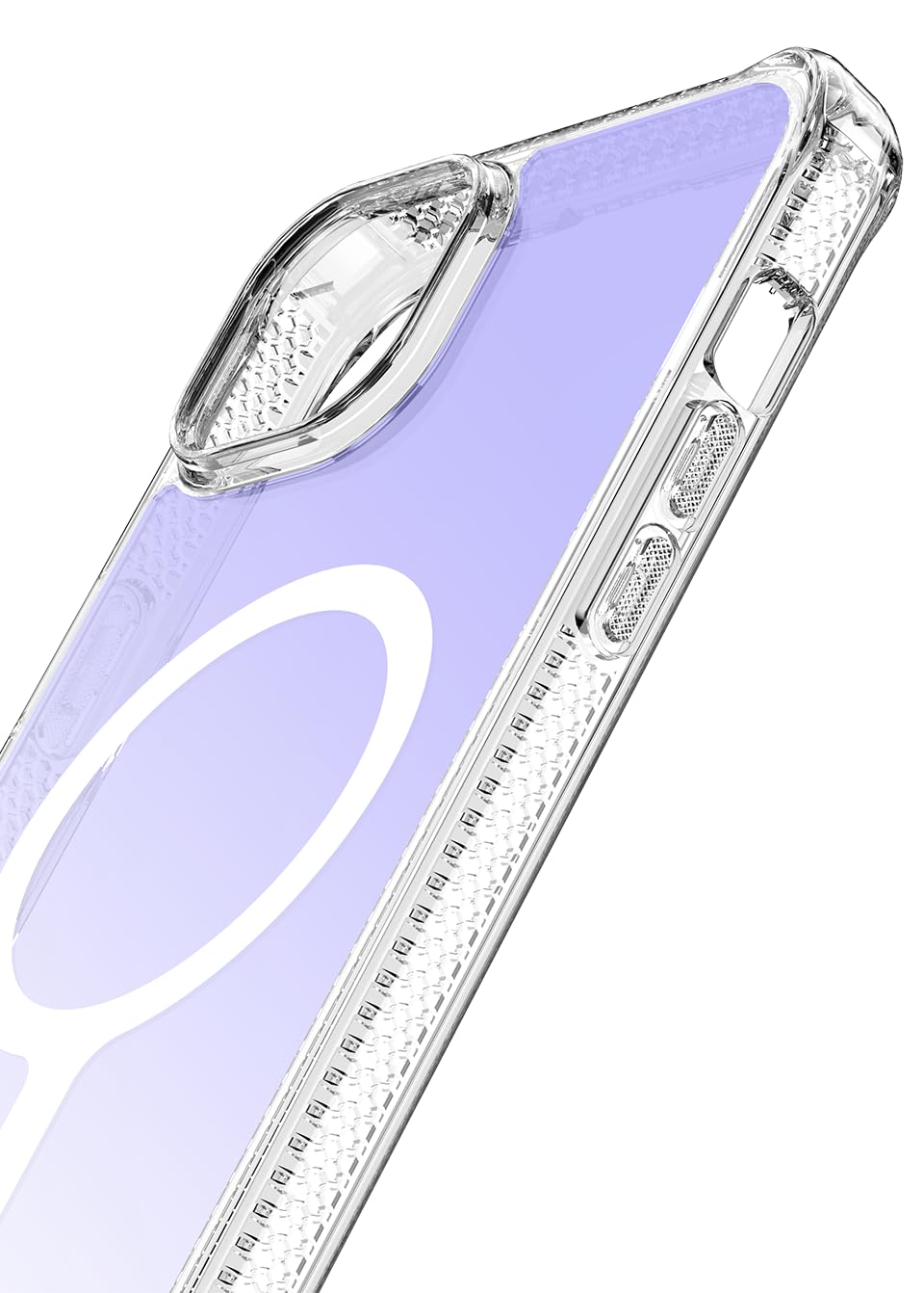 Itskins - Hybrid_r Iridescent Magsafe Case For Apple Iphone 15 / Iphone 14 / Iphone 13 - Iridescent Violet