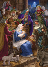 Cobble Hill Family Piece's 350 Puzzle - Holy Night - Sample Poster Included