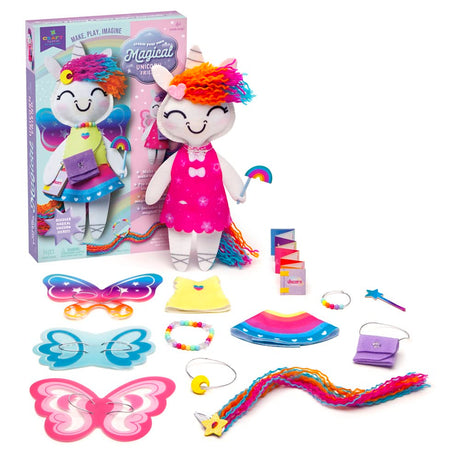 Craft-tastic —Make a Unicorn Friend Craft Kit — Learn to Make Easy-to-Sew Stuffie with Clothes & Accessories — Ages 4+