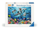 Ravensburger Dolphins 500 Piece Jigsaw Puzzle for Adults - 12000200 - Handcrafted Tooling, Made in Germany, Every Piece Fits Together Perfectly