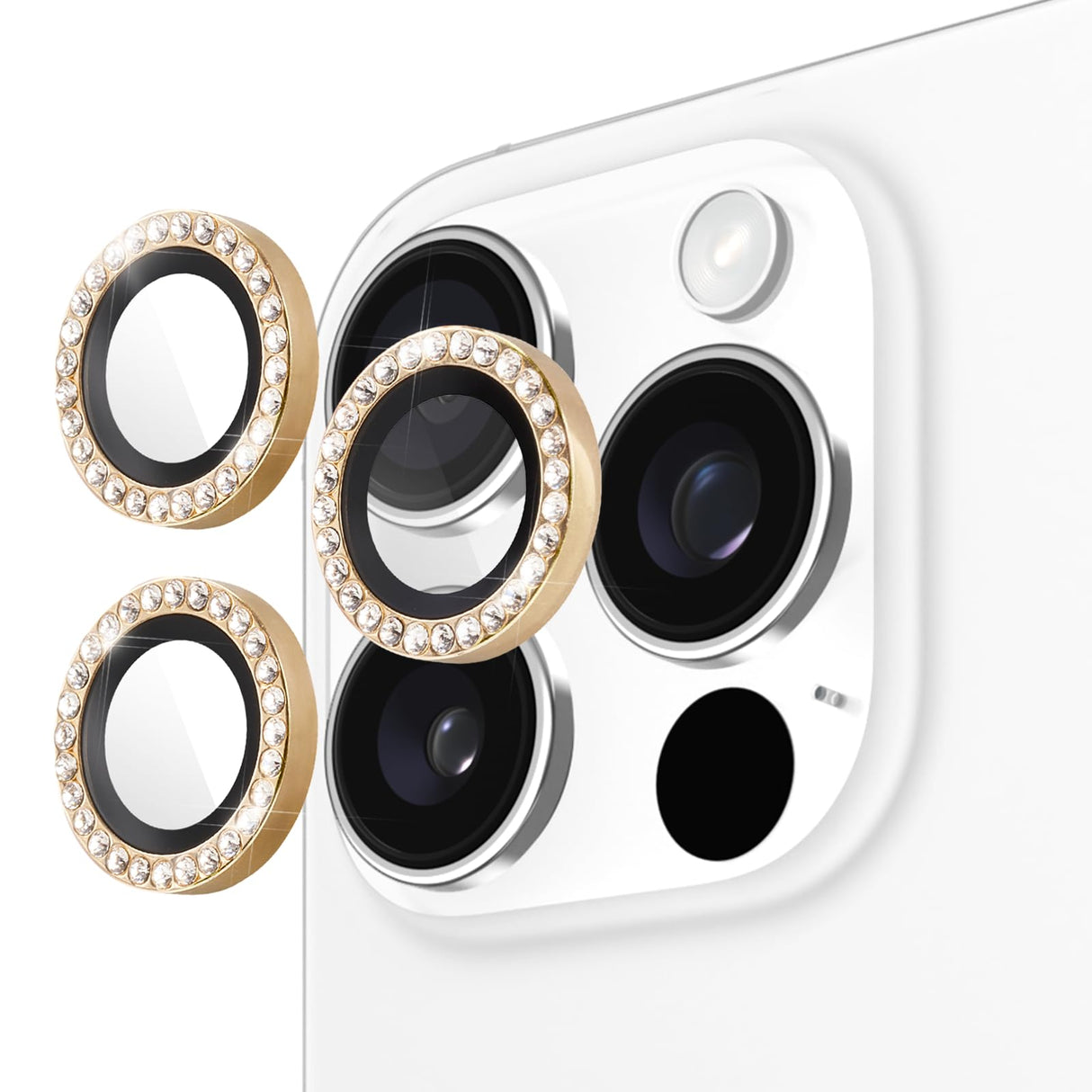 Kate Spade - Aluminum Ring Camera Lens Glass Protector For Apple Iphone 16 Pro  /  Iphone 16 Pro Max - Gold