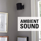 Sanus Adjustable Sonos Wall Mount for Sonos One, Play:1, & Play:3 - Tool Free Tilt & Swivel Adjustments for Best Audio - Pair (Black) - WSWM22-B1