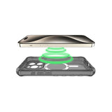 Itskins - Supreme_r Clear Magsafe Case For Apple Iphone 15 Pro - Graphite