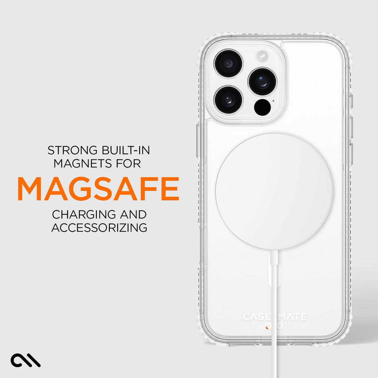 Case-mate - Tough D3o Magsafe Case For Apple Iphone 16 Pro Max - Clear