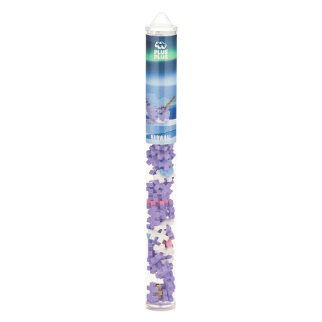 PLUS PLUS 3D Puzzle Building Block Set - Narwhal Mini Maker Tube