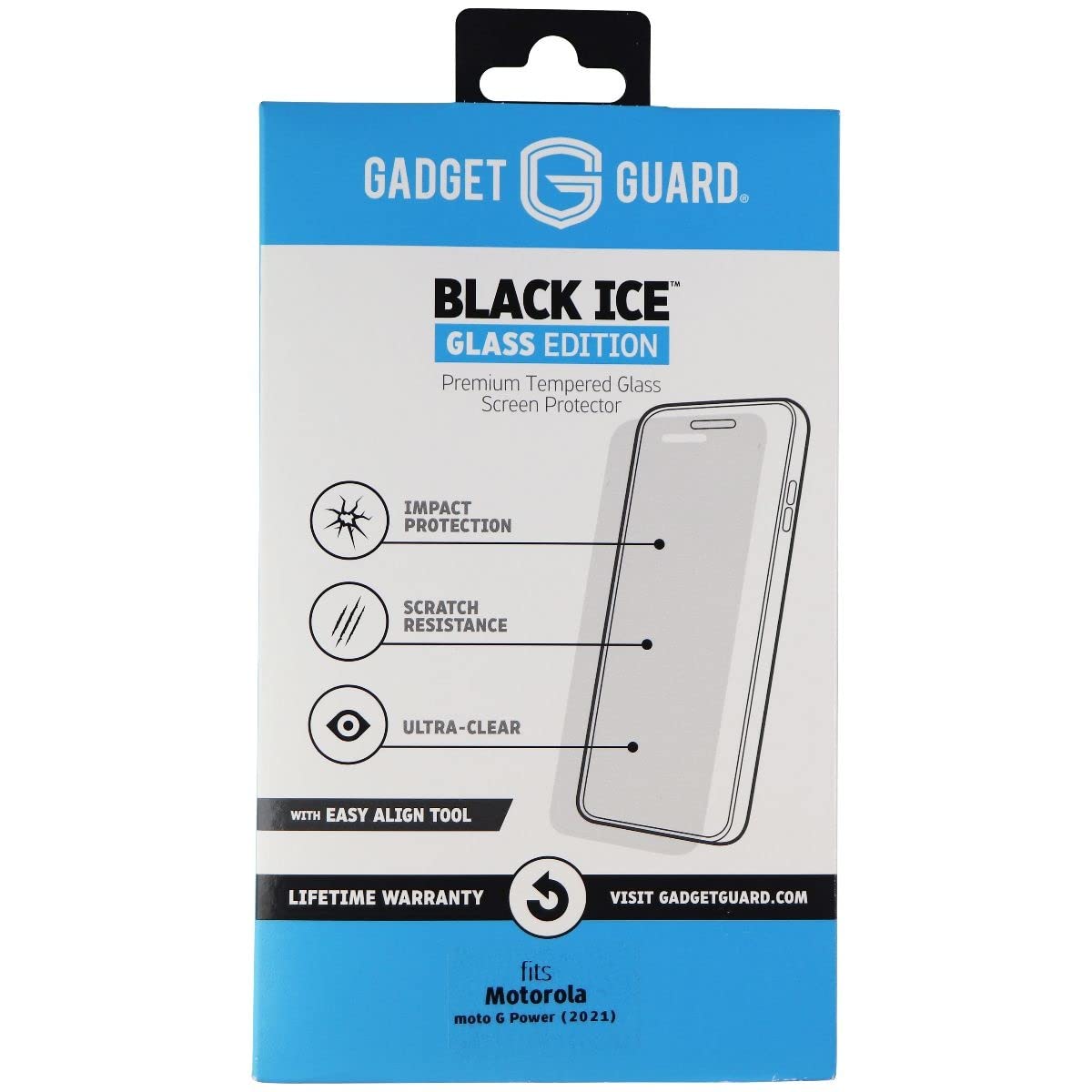 Gadget Guard Black Ice Tempered Glass for Motorola Moto G Power (2021) - Clear