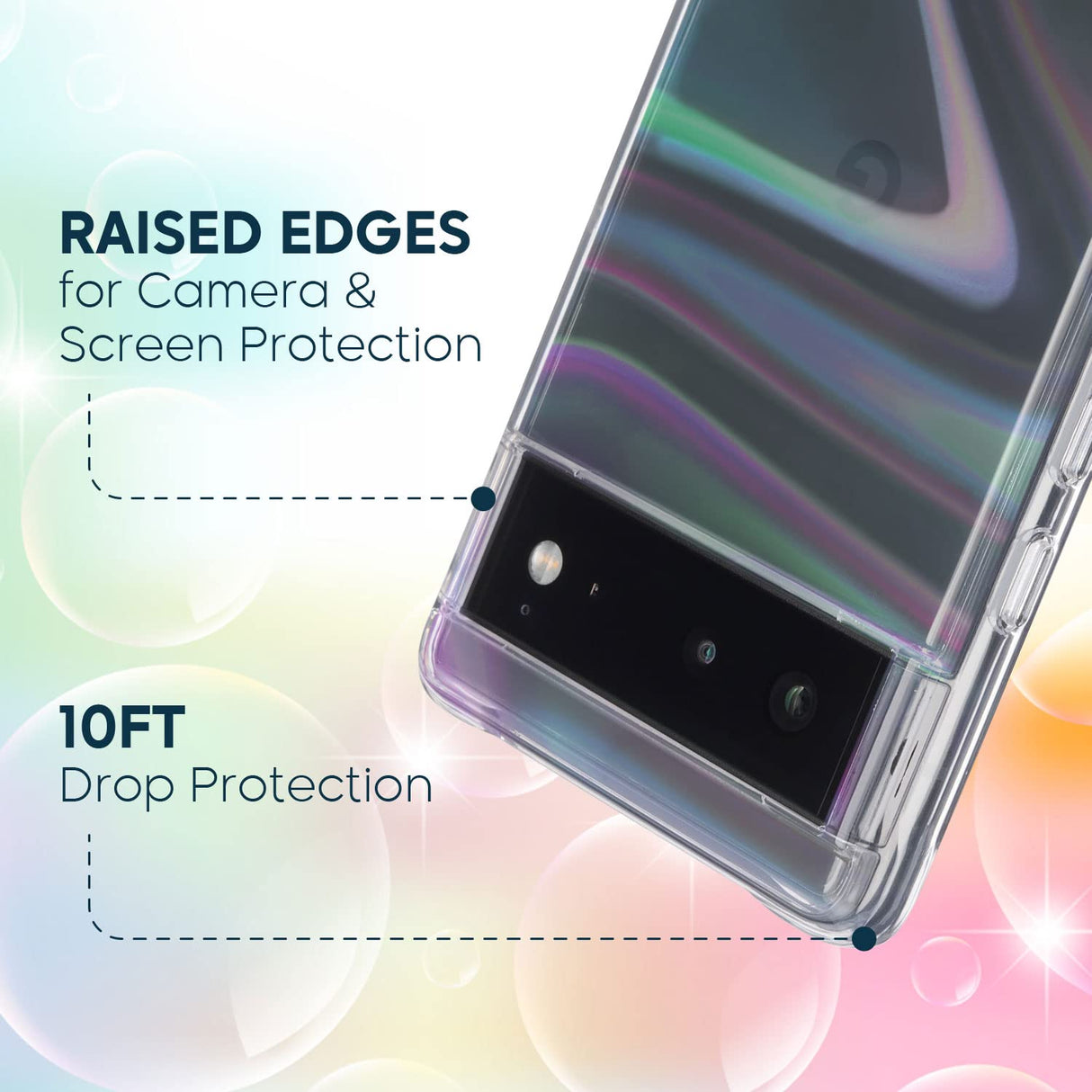 CASE-MATE - SOAP BUBBLE CASE FOR GOOGLE PIXEL 6 - IRIDESCENT