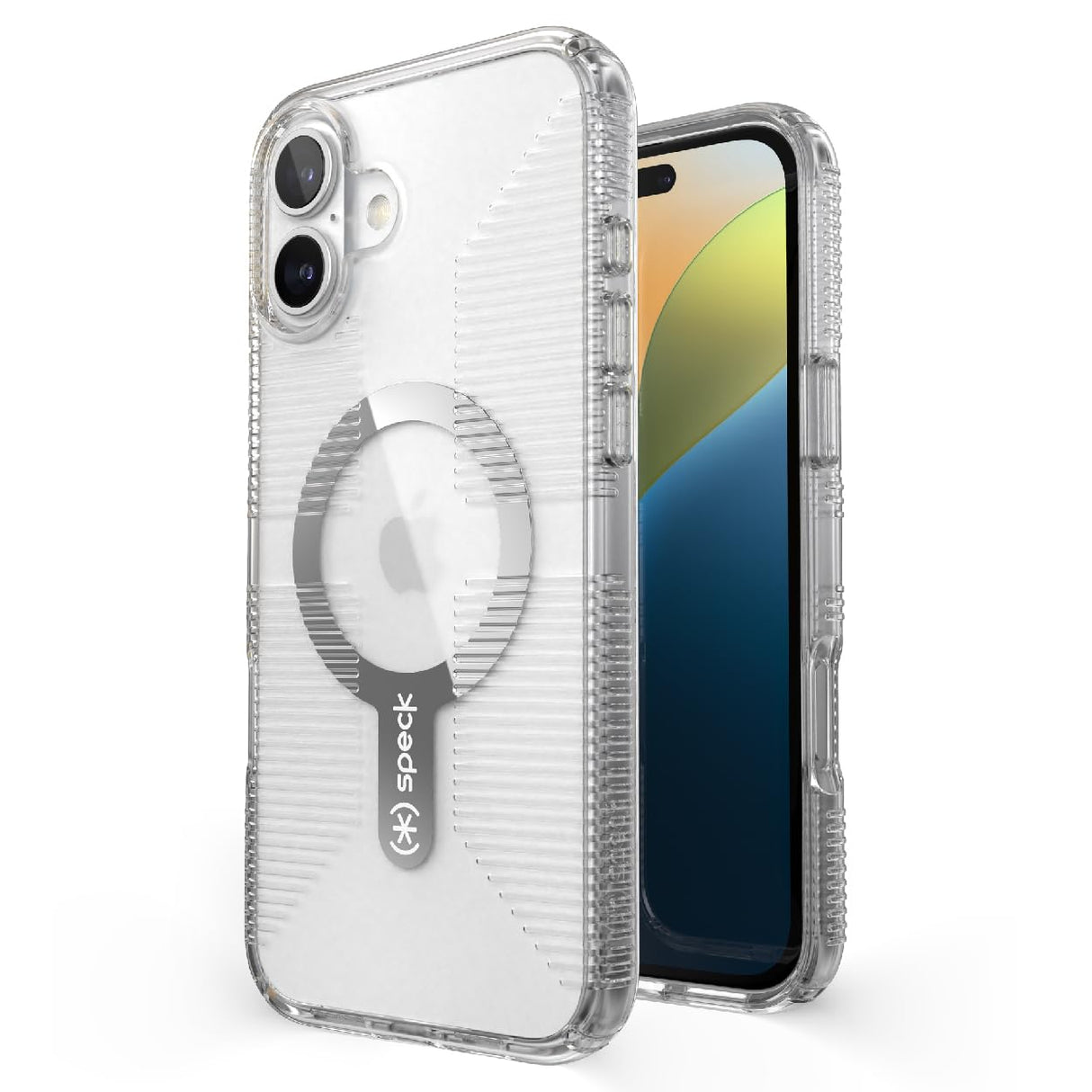 Speck - Gemshell Grip Magsafe Case For Apple Iphone 16 Plus - Clear