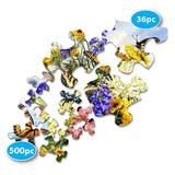 Springbok Puzzle to Remember - Alzheimer & Dementia Activity - 36 Piece Jigsaw Puzzle Butterfly Blossom - Made in USA