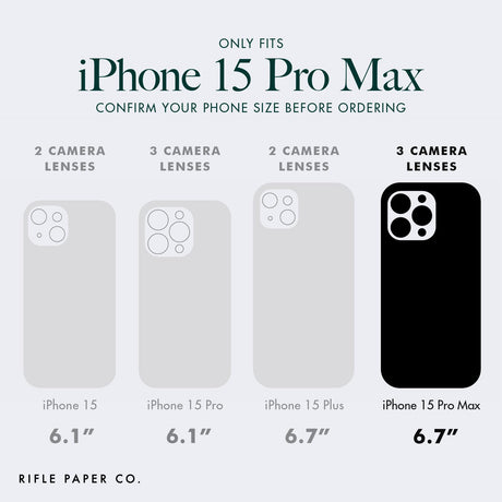 IPHONE 15 PRO MAX RIFLE PAPER CO. CASE WITH MAGSAFE - PASTEL MARGUERITE