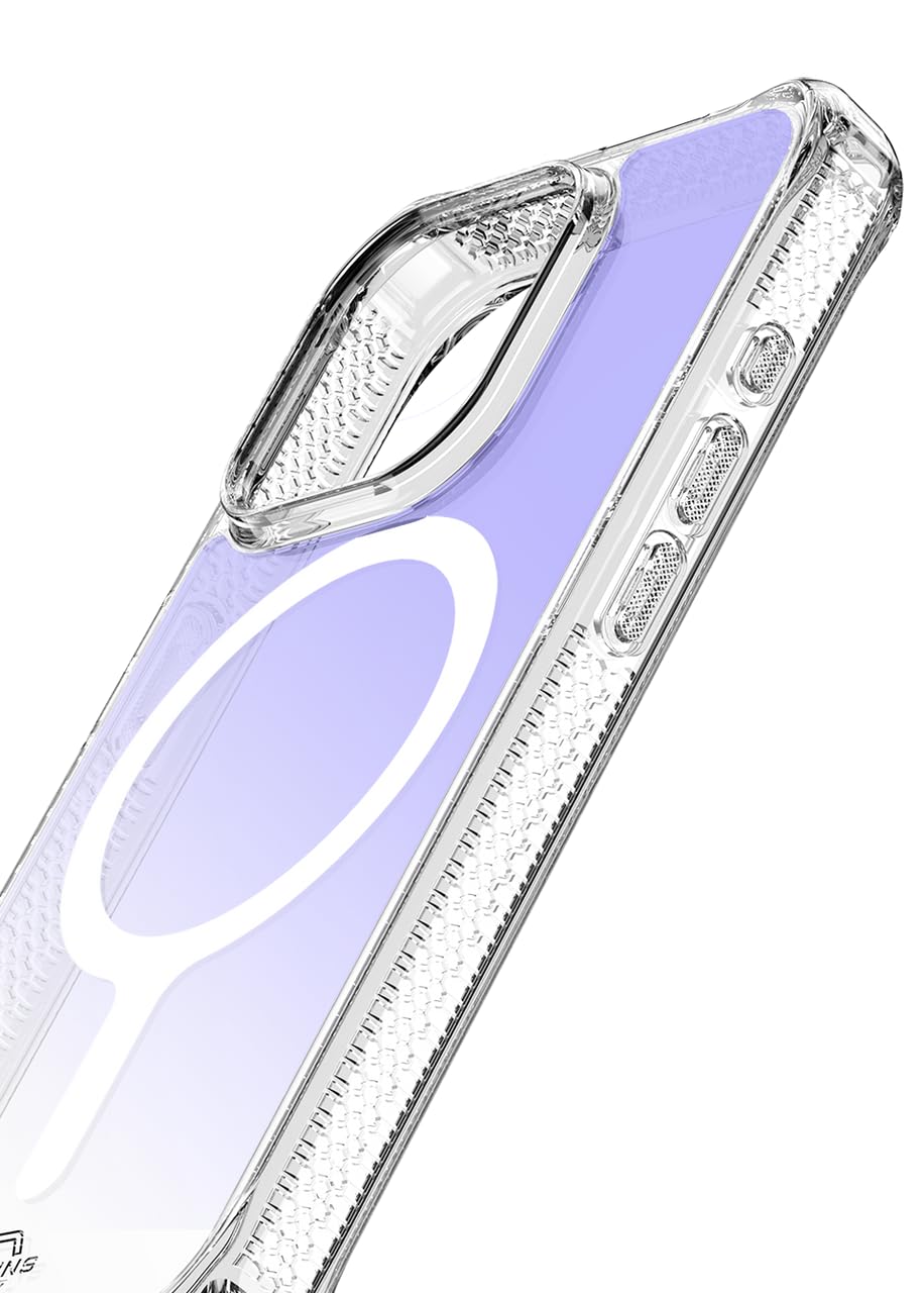 Itskins - Hybrid_r Iridescent Magsafe Case For Apple Iphone 15 Pro - Iridescent Violet