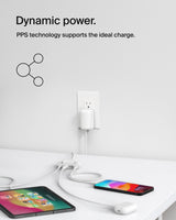 Belkin - Boostcharge Dual Wall Charger Pd 42w - White