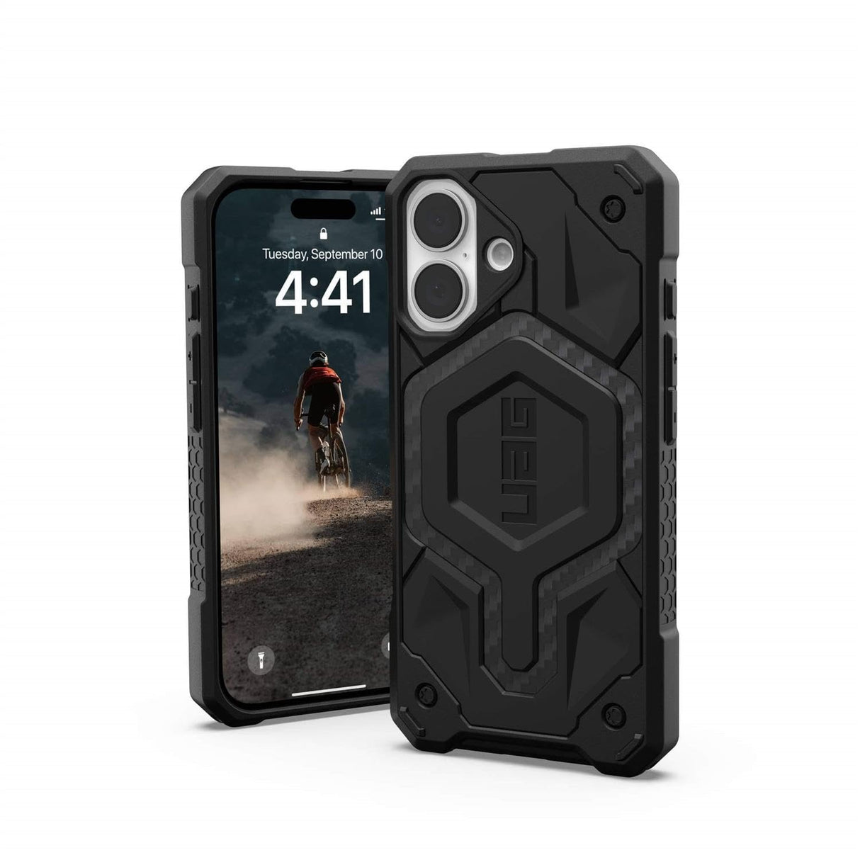 Urban Armor Gear (uag) -  Monarch Case For Apple Iphone 16 - Carbon Fiber