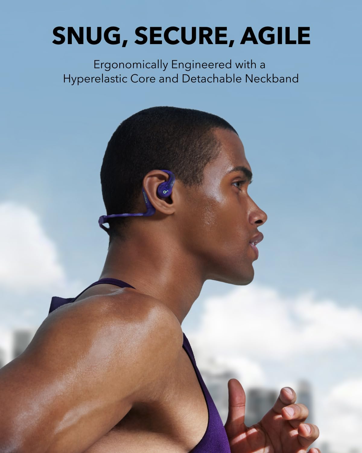 Soundcore - Aerofit Pro Open Ear Bluetooth Headphones - Purple