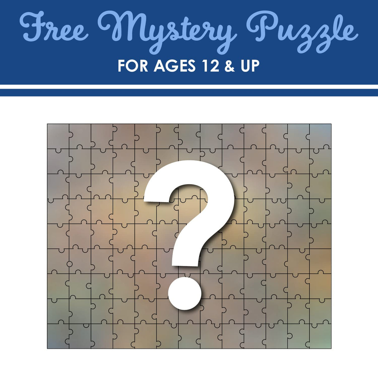 White Mountain Puzzle Sorter and Mystery Puzzle