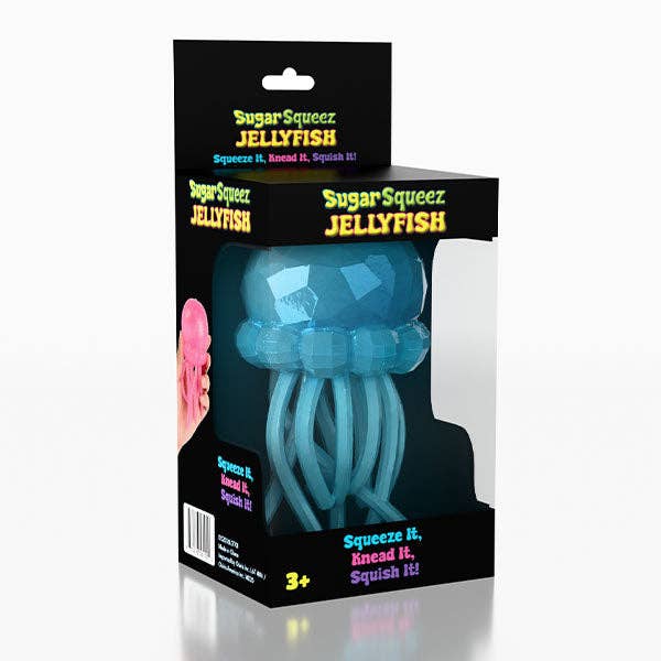 Showcase - SugarSqueez Squishies® Maltose Jellyfish Glitter Fidget Stress Ball (1pc) Assorted Colors