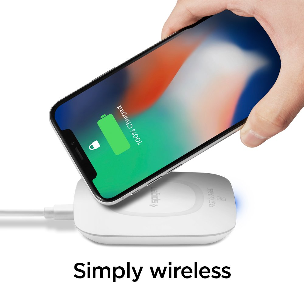 Spigen - Essential Wireless Charging Pad 10w - White