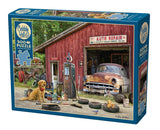 Cobble Hill 500 Piece Puzzle - Auto Repair - Sample Poster Included