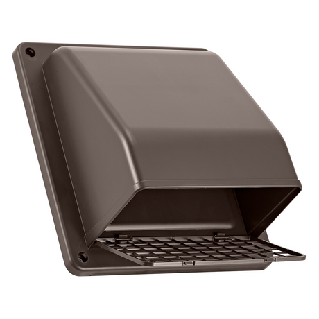 Lambro® 6-In. Plastic Wall Exhaust or Air Intake Vent with Hinged Screen and Removable Damper, 351 (Brown)