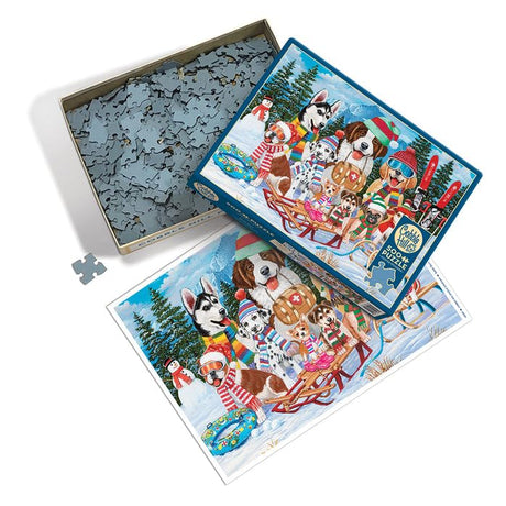 Cobble Hill 500 Piece Puzzle - Snow Day! - Sample Poster Included - image 3