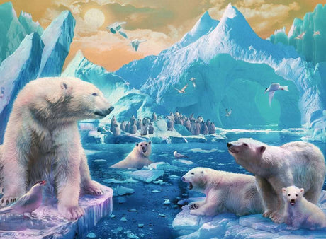 Ravensburger Polar Bear Kingdom 300 Piece Jigsaw Puzzle for Kids - Every Piece is Unique, Pieces Fit Together Perfectly