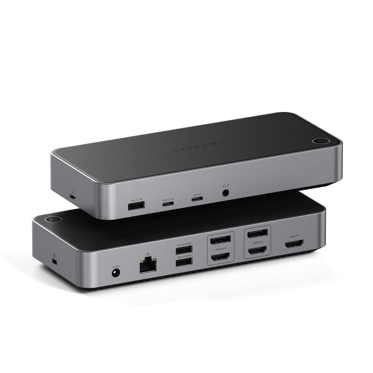 Satechi - Triple 4k Display Docking Station - Space Gray