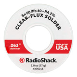 SNPB 60/40 CLEAR-FLUX SOLDER 0.063" DIAMETER (2.0OZ)