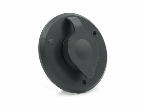 Thetford|B&B Molders RV Replacement Parts and Accessories Camper Coaxial Antenna/Cable TV Plate Large Jack Cover Polar Black PN 94321
