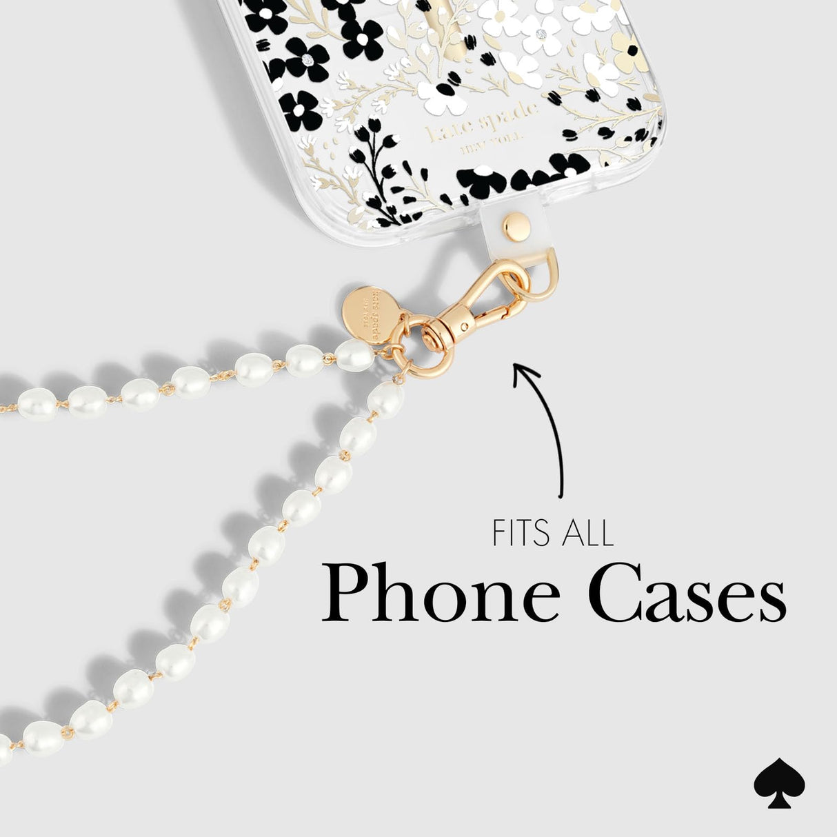 Kate Spade - Phone Charm - Sea Pearl