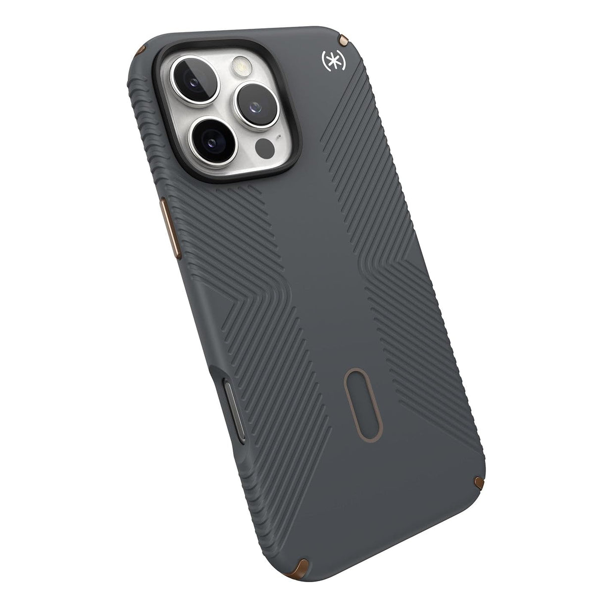 Speck - Presidio2 Grip Case With Clicklock For Apple Iphone 16 Pro Max - Charcoal Grey