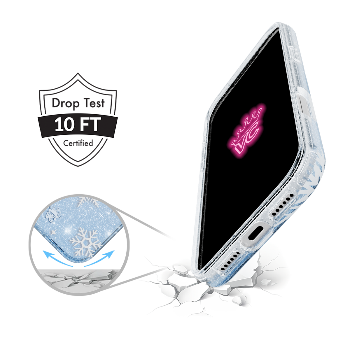VELVET CAVIAR - IPhone 17 Pro Max MagSafe Case - Snow Angel Glitter