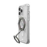 Urban Armor Gear (uag) - Plyo Magsafe Case And Ring Stand For Apple Iphone 16 Pro Max - Ice White And Titanium