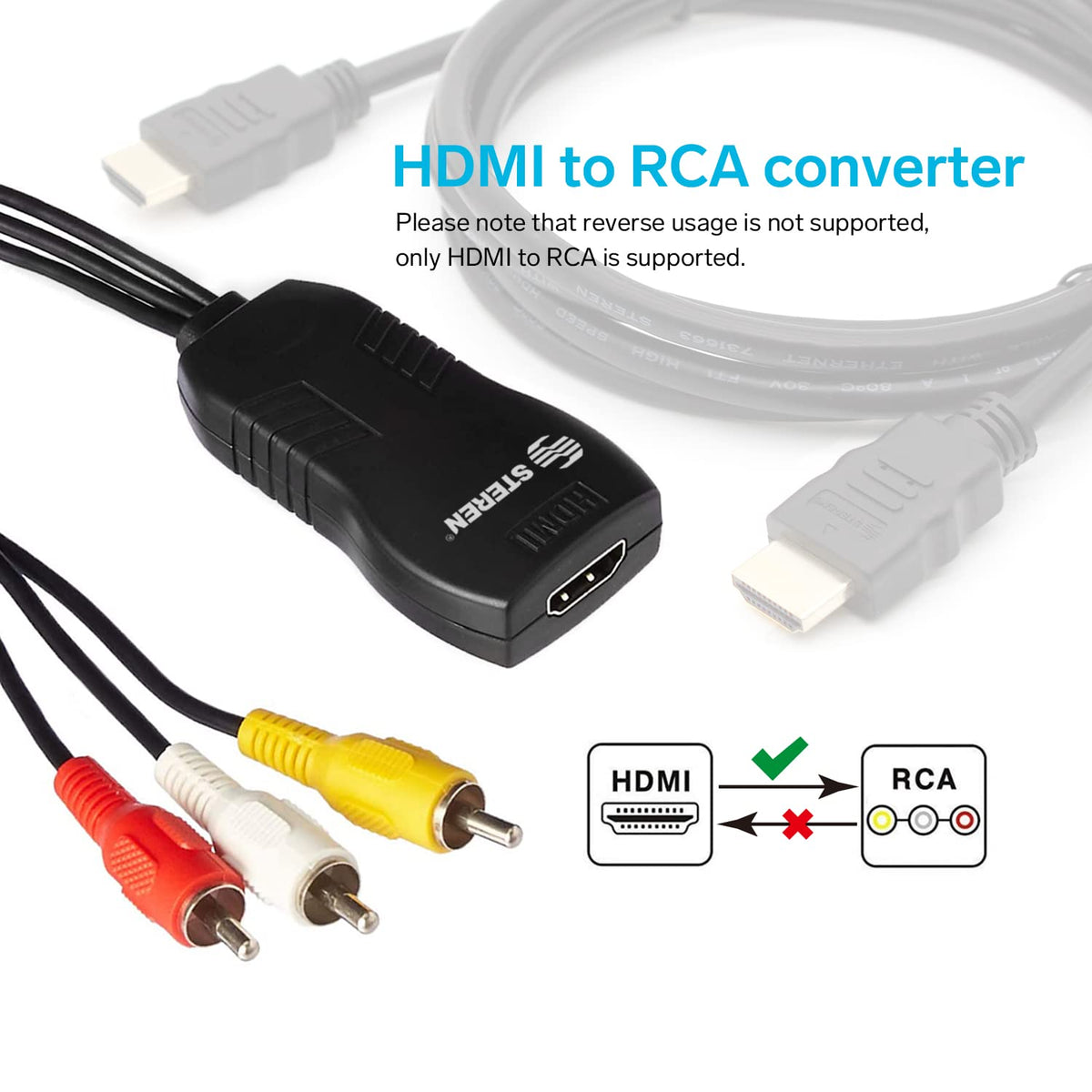 Component Convert HDMI to Component Converter with Audio & Video – Cole's Computers
