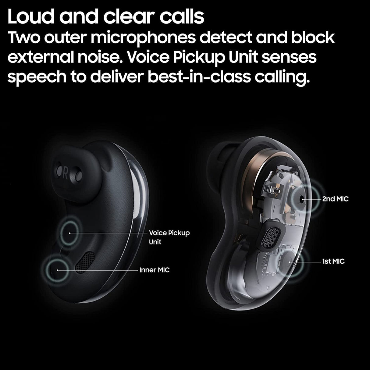 Samsung - Galaxy Buds Live True Wireless In Ear Earbuds - Mystic Black