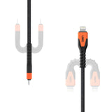 Urban Armor Gear (uag) - Rugged Kevlar Apple Lightning 5ft Power Cable - Black And Orange