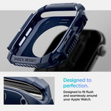 Spigen - Rugged Armor Case For Apple Watch Series 10 42mm - Navy Blue