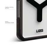 Urban Armor Gear (uag) -  Plyo Magsafe Case For Apple Iphone 16 Pro Max - Ice And Silver