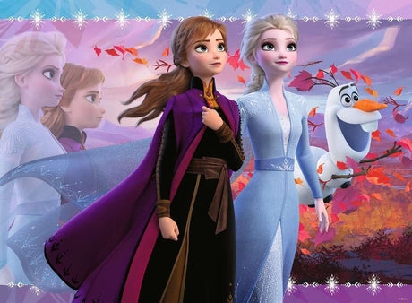 Ravensburger Disney Frozen 2 - Strong Sisters | 100-Piece Glitter Jigsaw Puzzle for Kids | Unique, Perfect-Fit Pieces | Development-Boosting Toy | Ideal Gift for All Ages