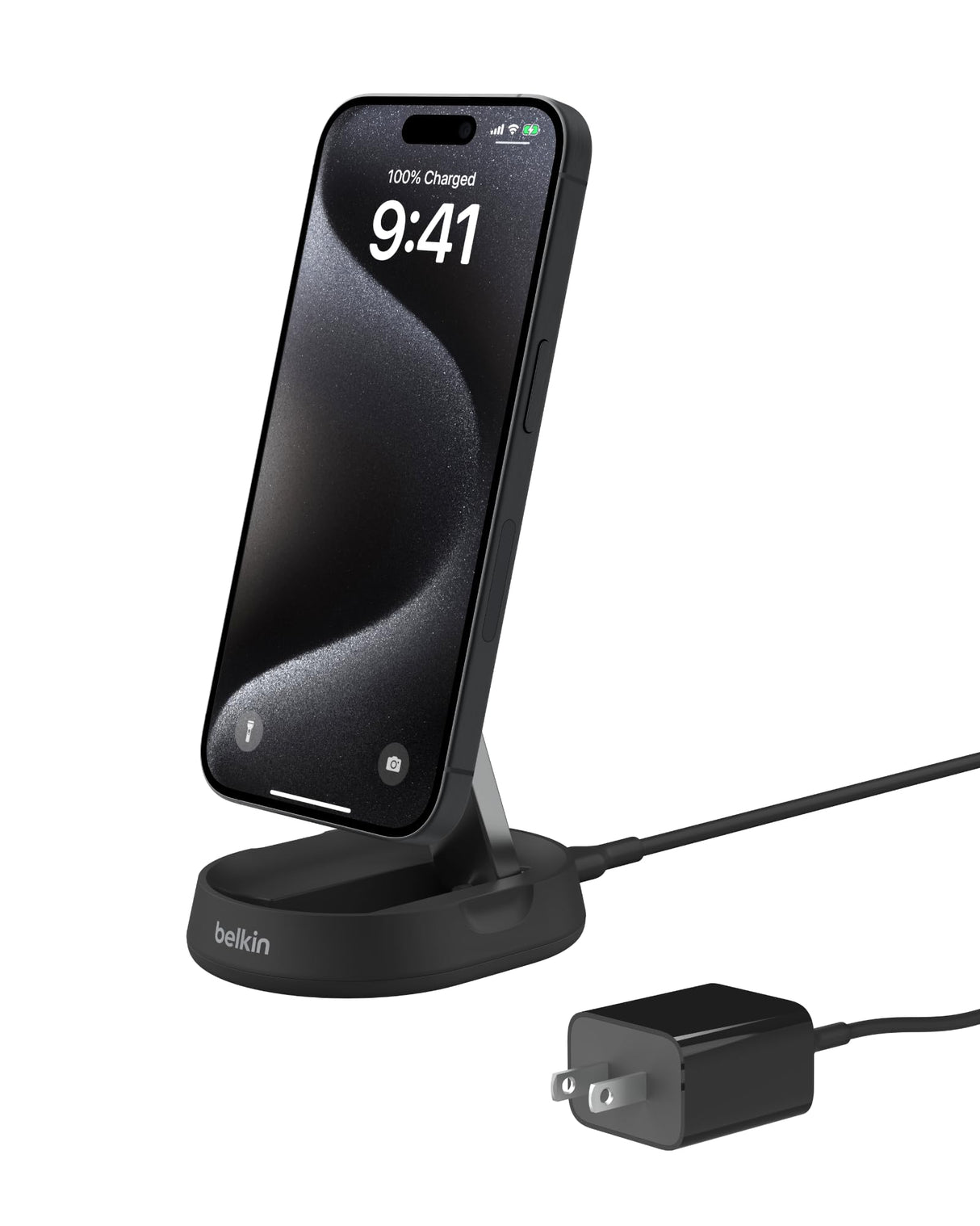 Belkin - Boost Charge Pro Convertible Magnetic Wireless Charging Stand With Qi2 15w - Black