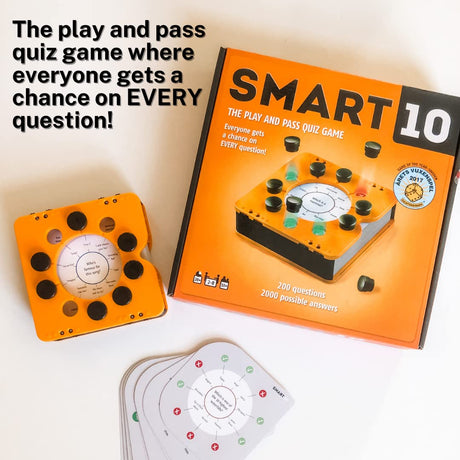 Smart 10 Pass and Play Trivia Game | Perfect Family Board Game