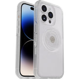 Otterbox - Otter + Pop Symmetry Clear Case With Popgrip For Apple Iphone 14 Pro  - Stardust Pop