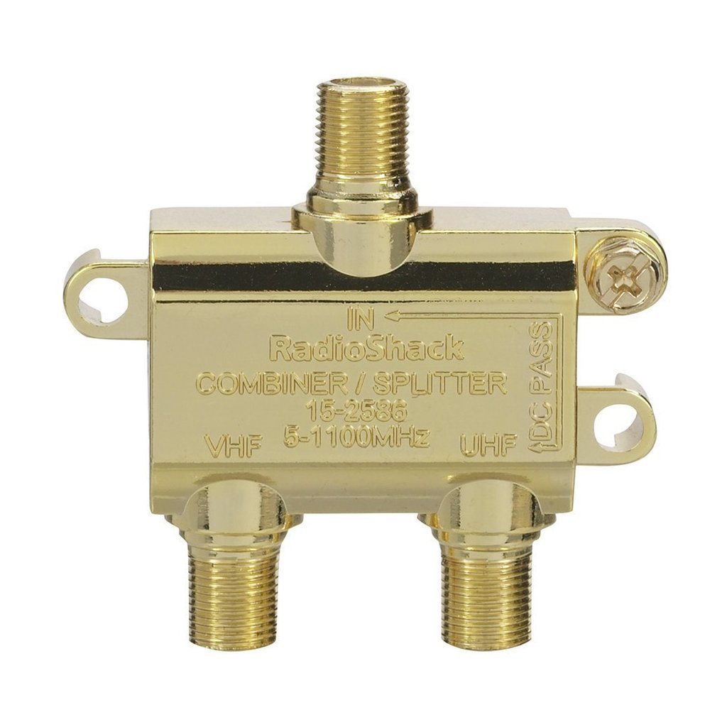 VHF/UHF GOLD-PLATED SPLITTER-COMBINER