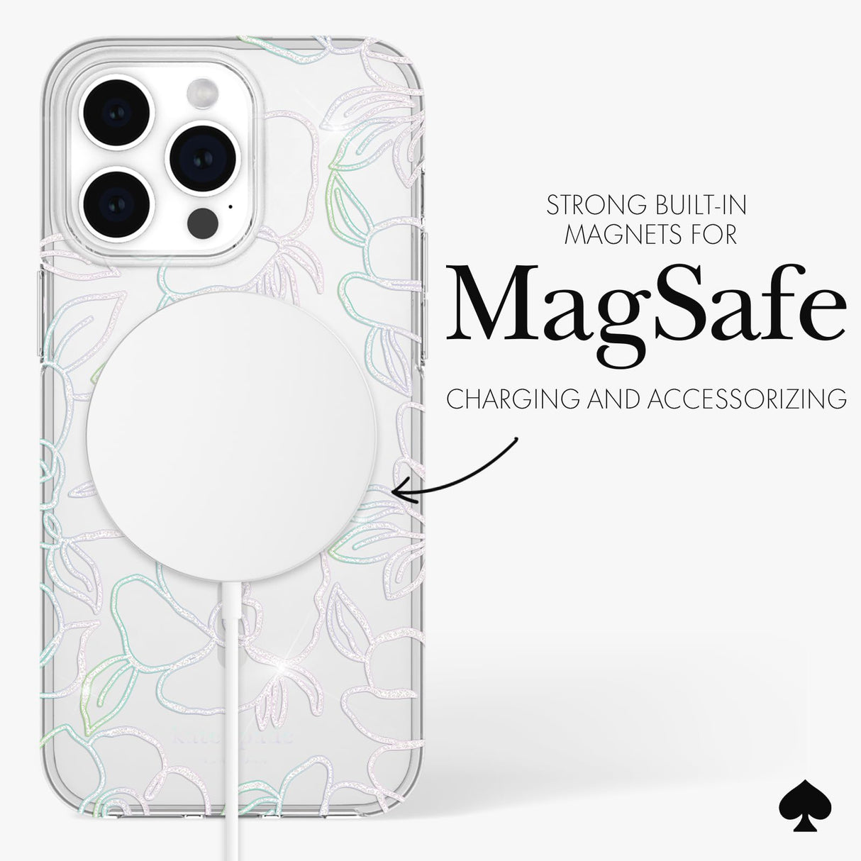 Kate Spade - Hardshell Magsafe Case For Apple Iphone 15 Pro Max - Modern Floral