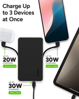 Mophie - Powerstation Plus 2024 Ac Power Bank 10,000 Mah - Black