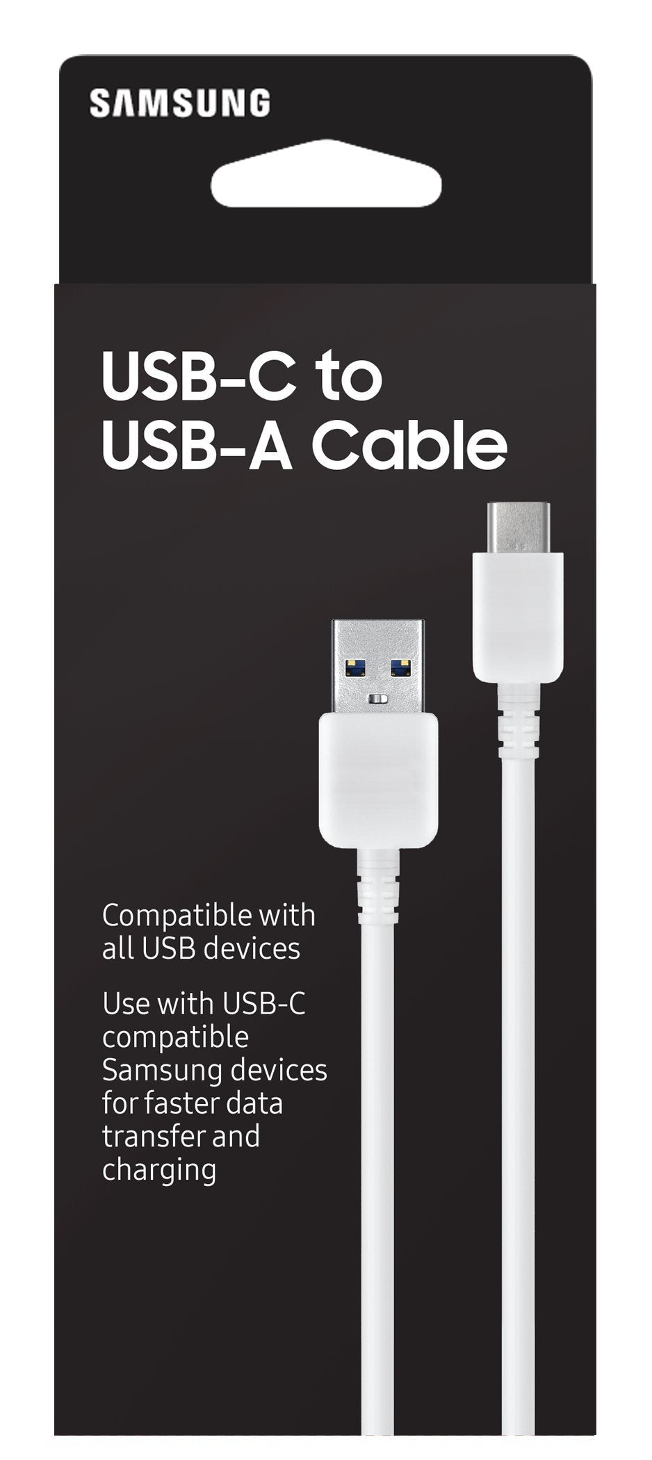 Samsung - Usb A To Usb C Cable 3.3ft - White