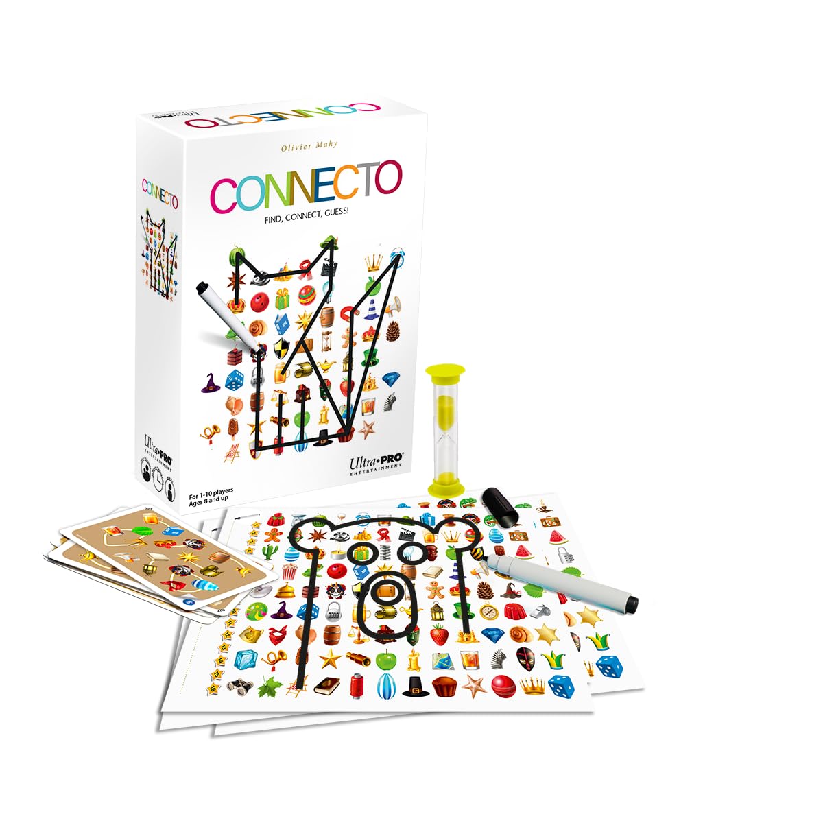 Connecto - Find, Connect, Guess! - Fast-Paced Drawing Game for The Whole Family! Connect Items, Guess Drawings, and Win Points in This Fun Game, Fun Game for Friends and Family, 4 Ways to Play